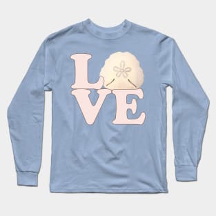 Lispe LOVE with Sand Dollar Long Sleeve T-Shirt